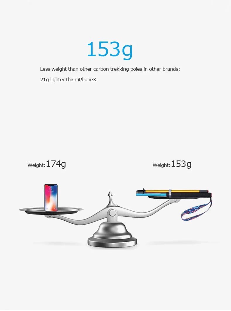 Bastones Trail aluminio 7075 AONIJIE - 120cm