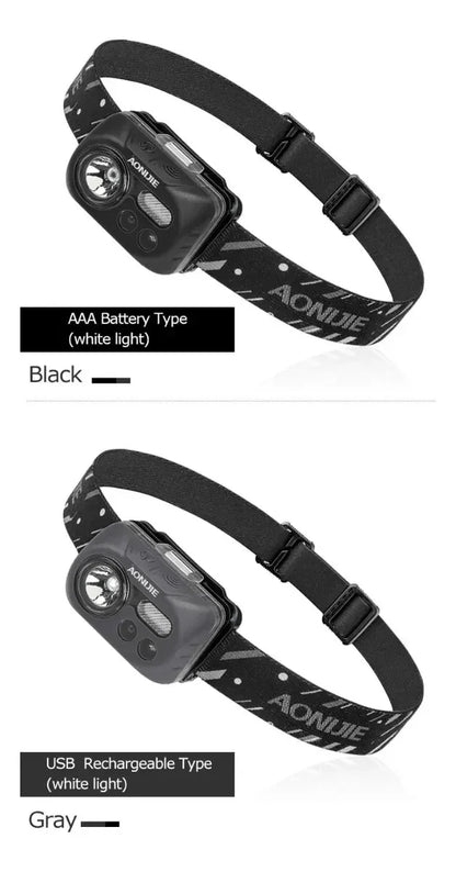 Lámpara Negra con Faro LED AONIJIE - 3 pilas AAA